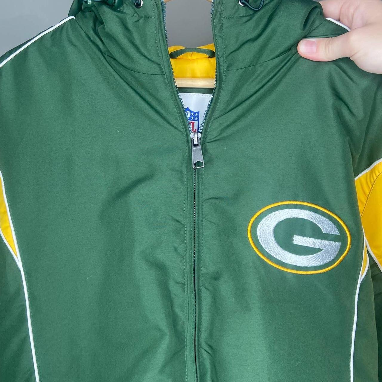 Green Bay packers puffer jacket NFL with removable - Depop