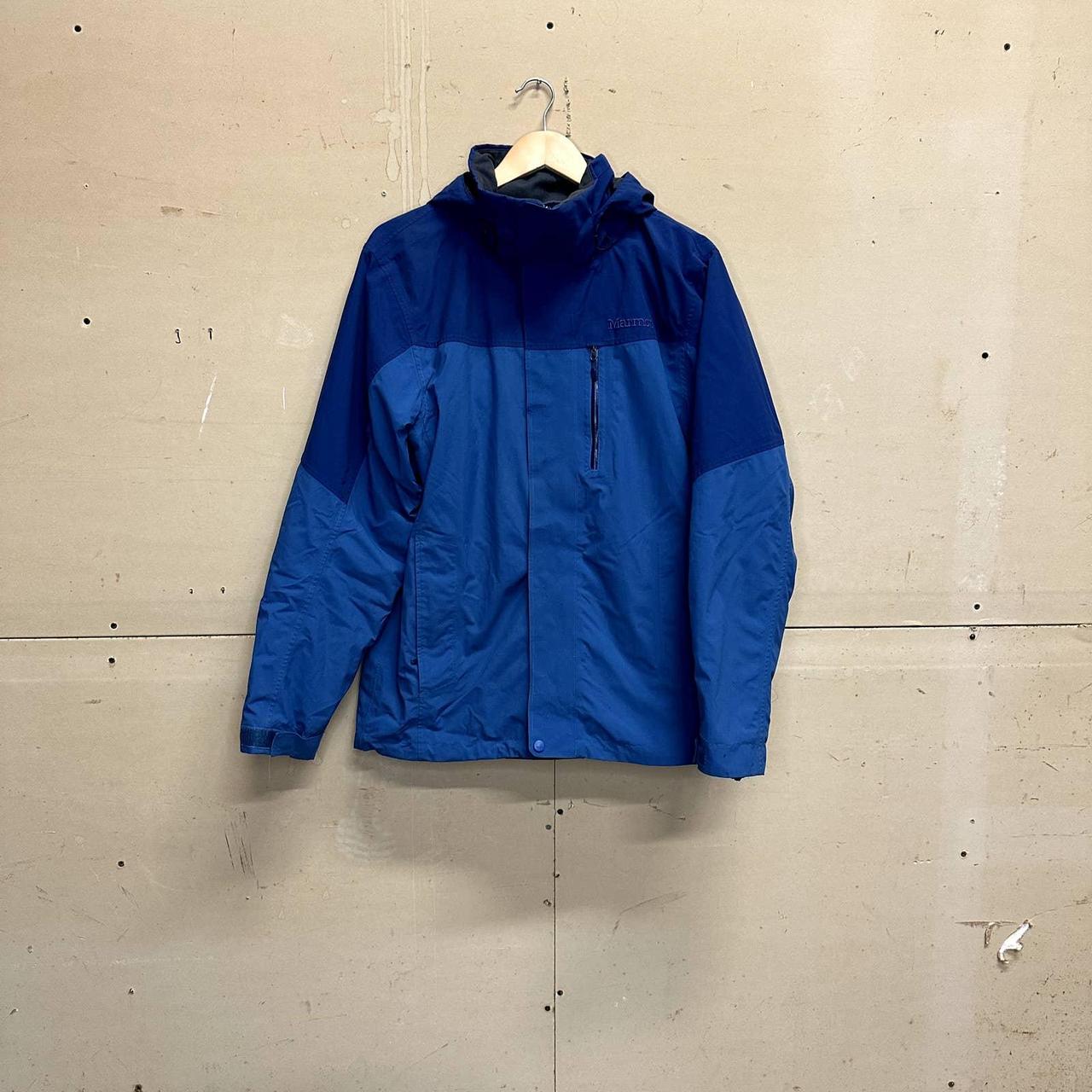 Marmot 2 in 1 blue Winter jacket (Has some stains... - Depop