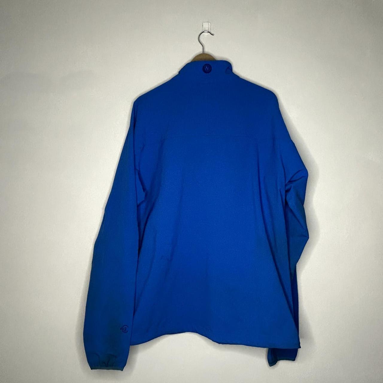 Breese Stevens Blue Marmot jacket (Stained & worn,... - Depop