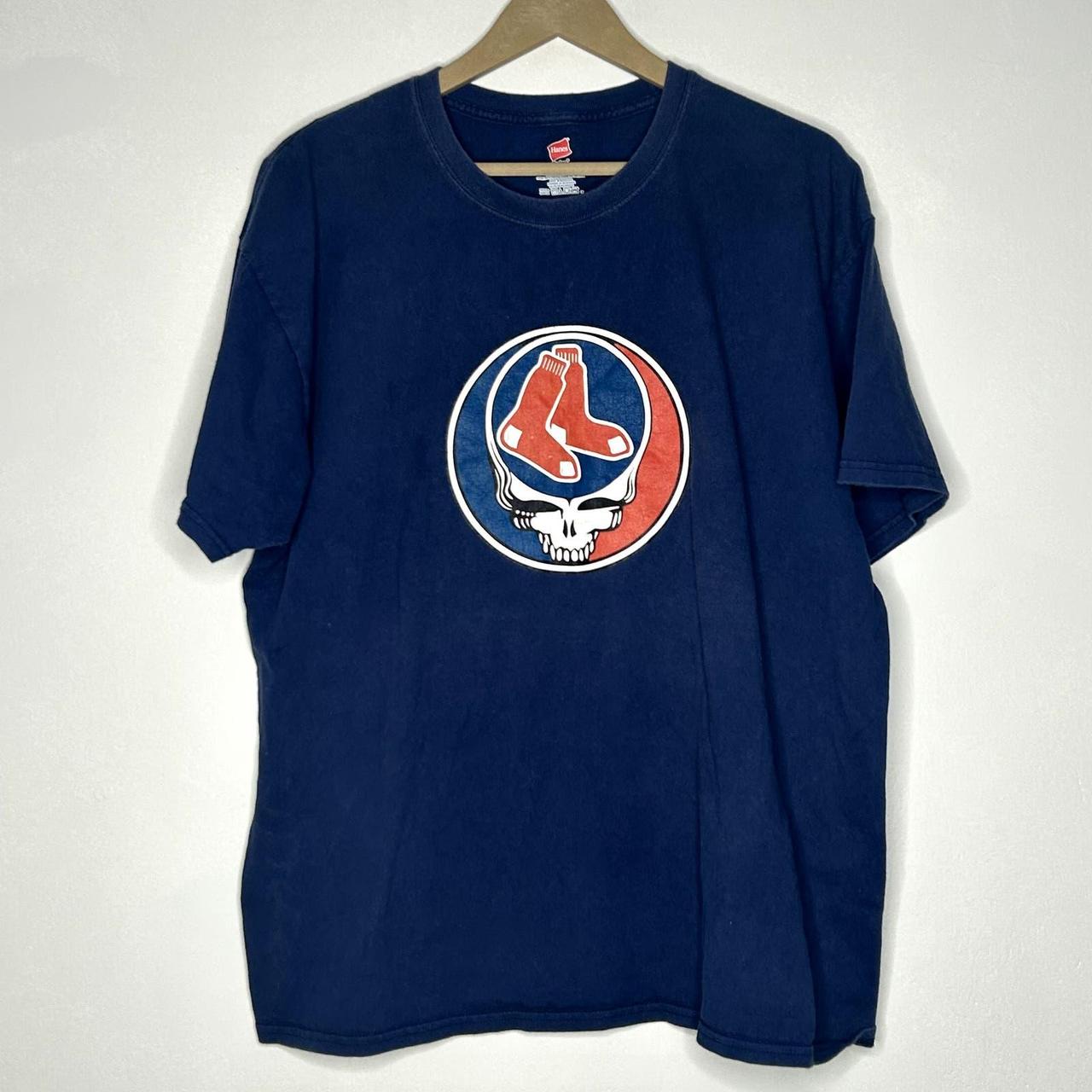 Modern Grateful Dead Red Sox T-shirt (Great... - Depop