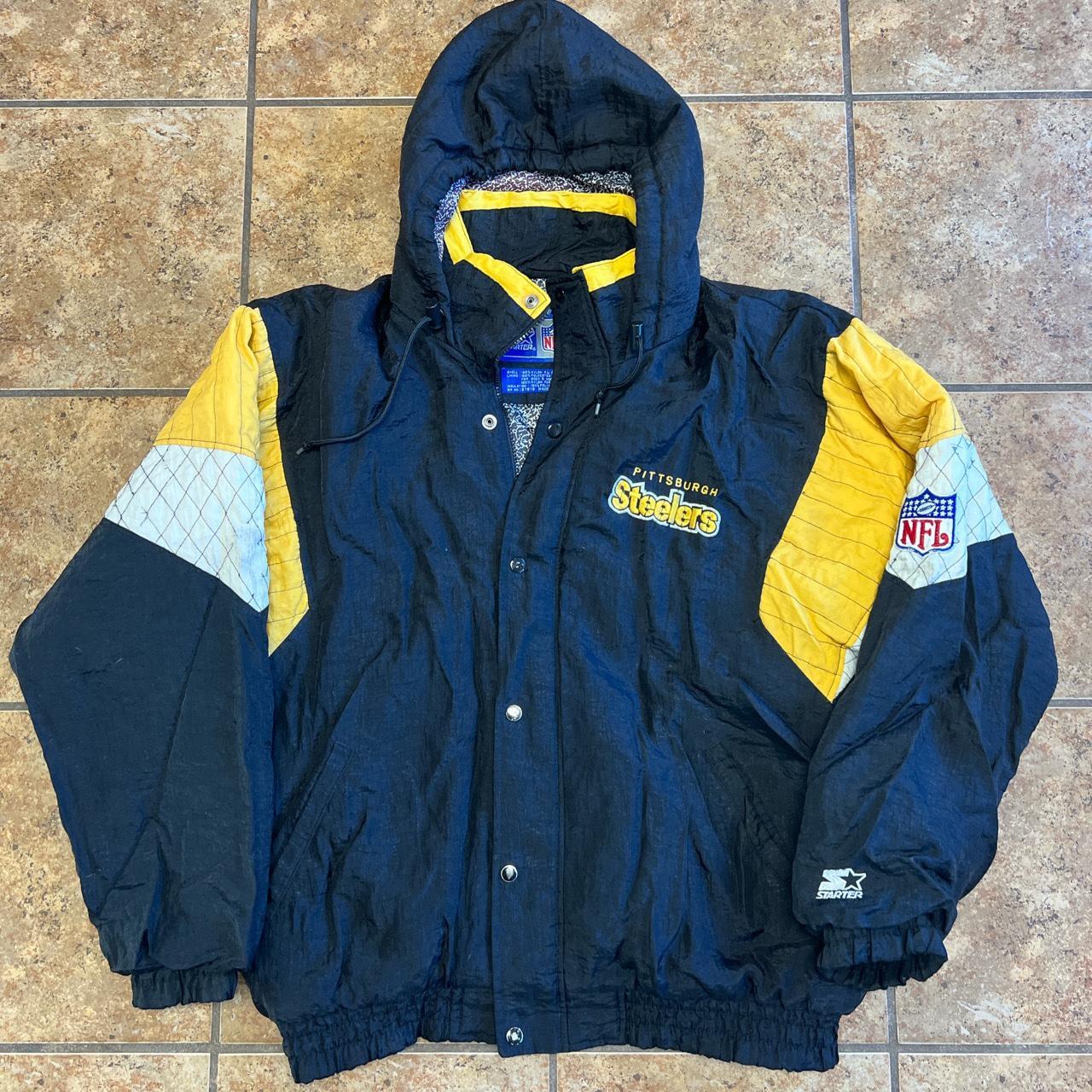 Vintage Pittsburgh Steelers Starter Puffer Jacket - Depop