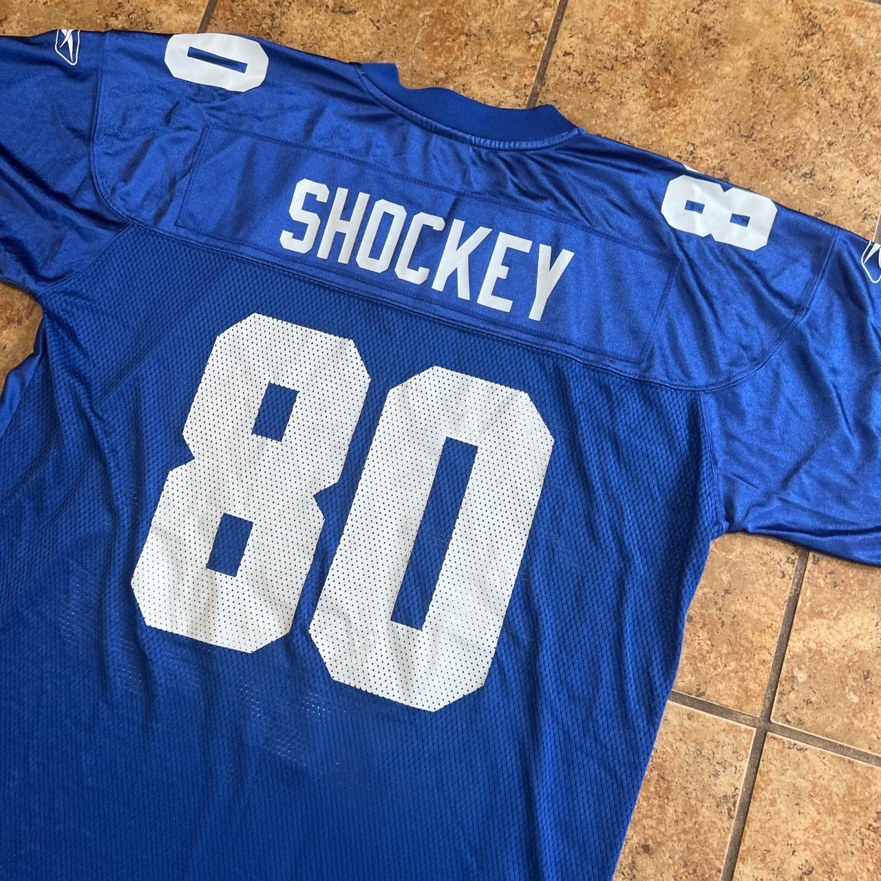 Jeremy Shockey New York Giants White Reebok Jersey - Depop