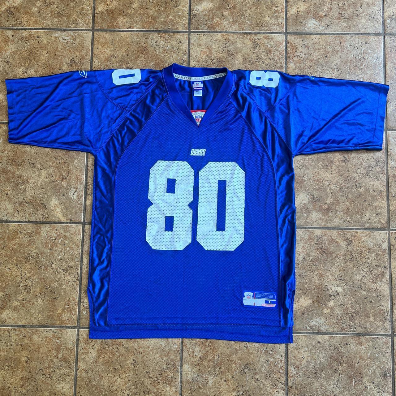 Jeremy Shockey New York Giants White Reebok Jersey - Depop