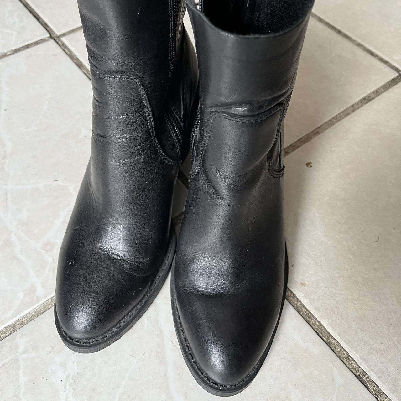 Windsor Smith Women's Black Boots | Depop