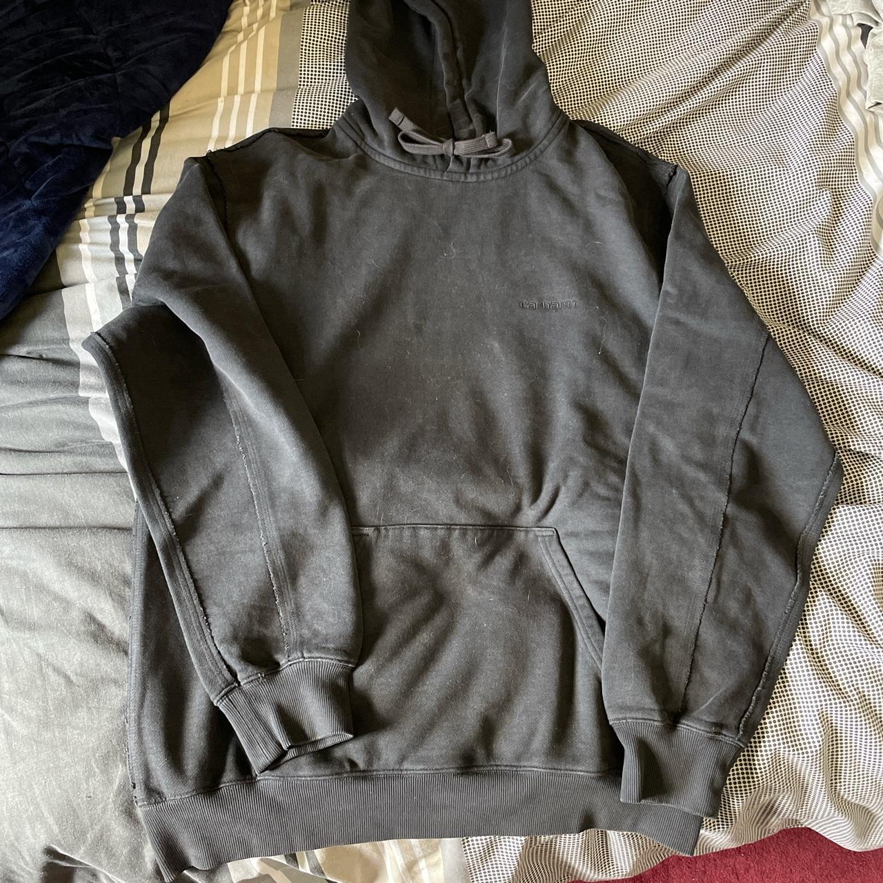 Carhartt WIP hoodie - Black Size medium, relaxed fit - Depop