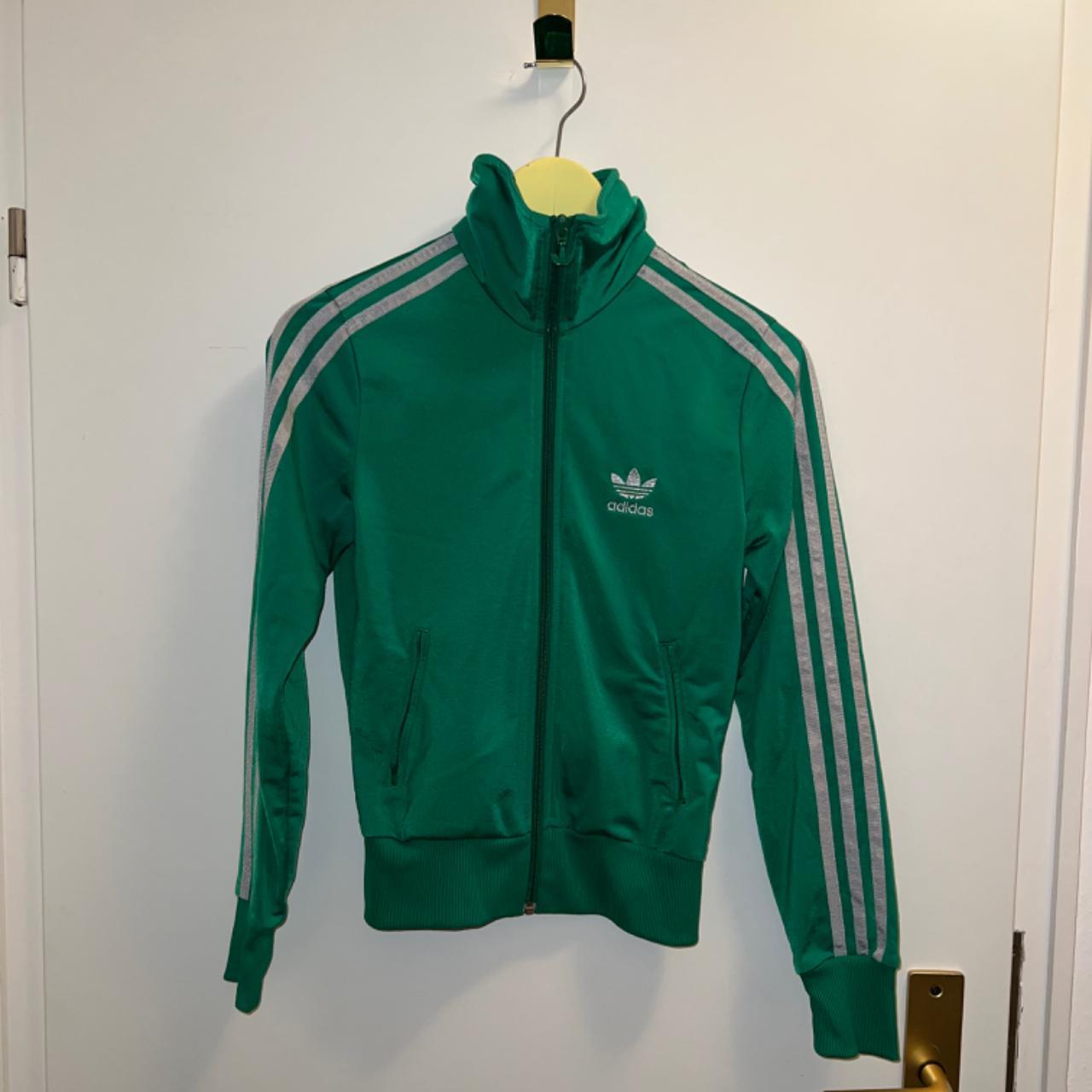 Adidas originals green jacket, bought it second... - Depop