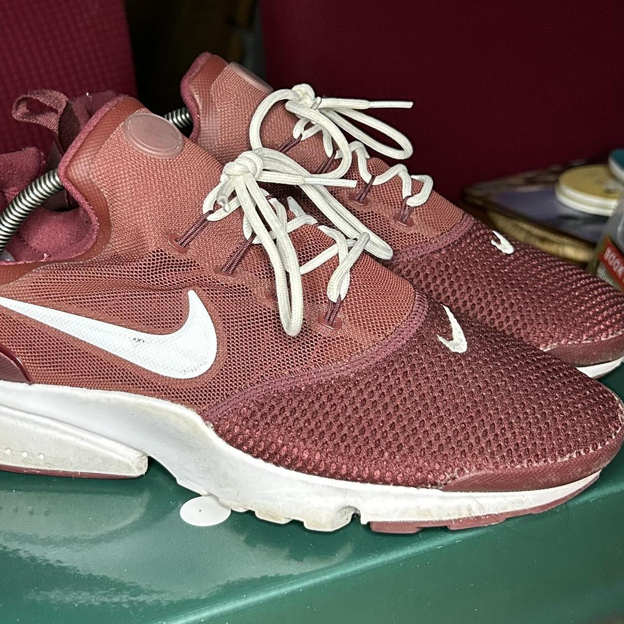 Nike presto fly burgundy best sale