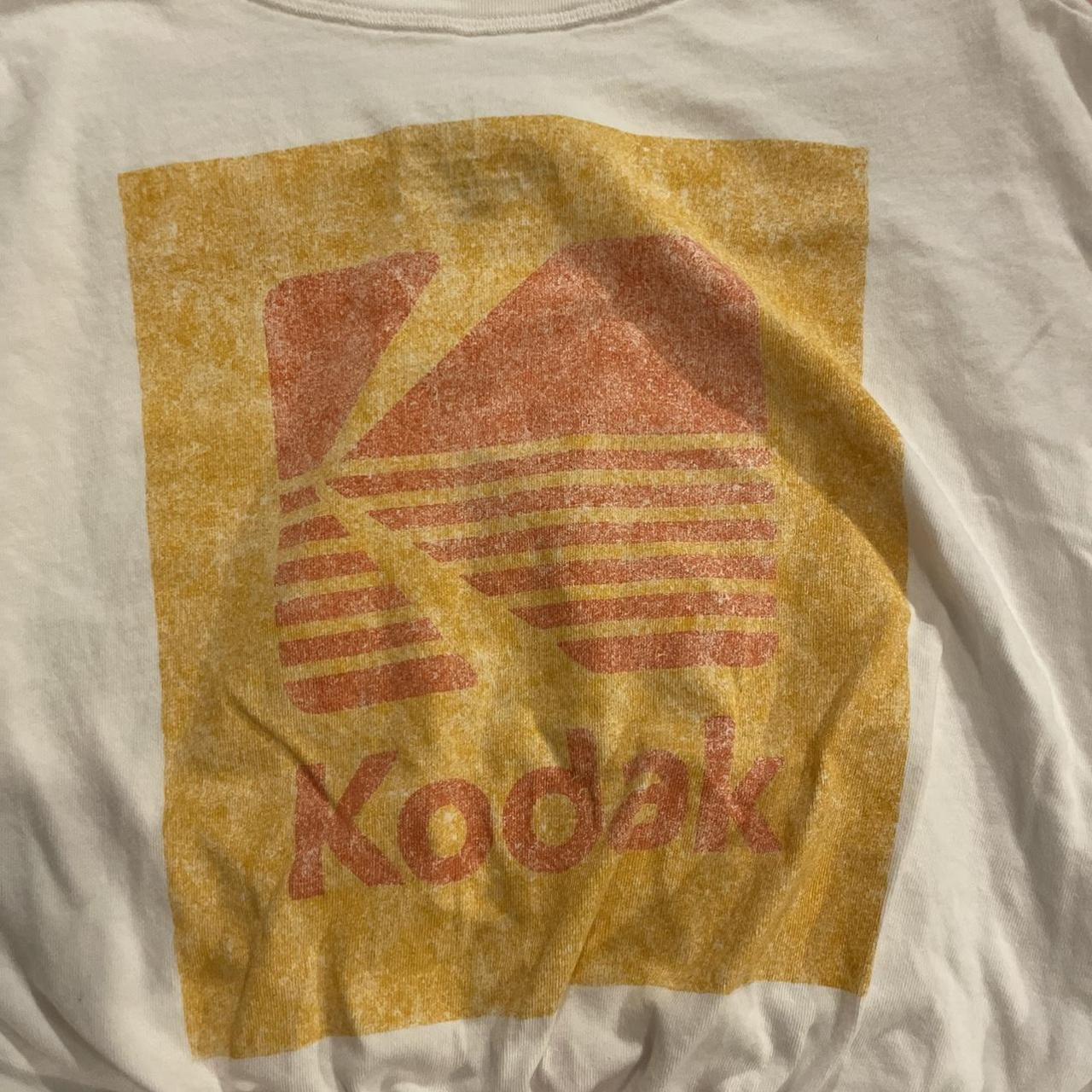 Kodama Apparel Women's Orange and White Crop-top