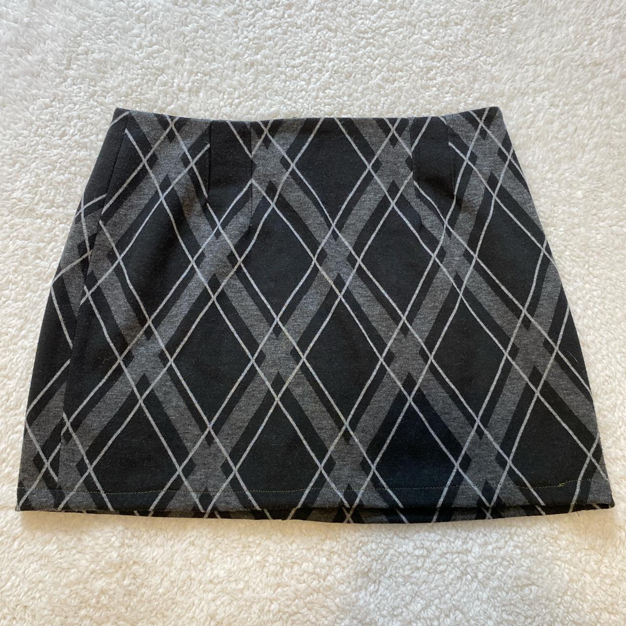 Halogen Women's Black and Grey Skirt