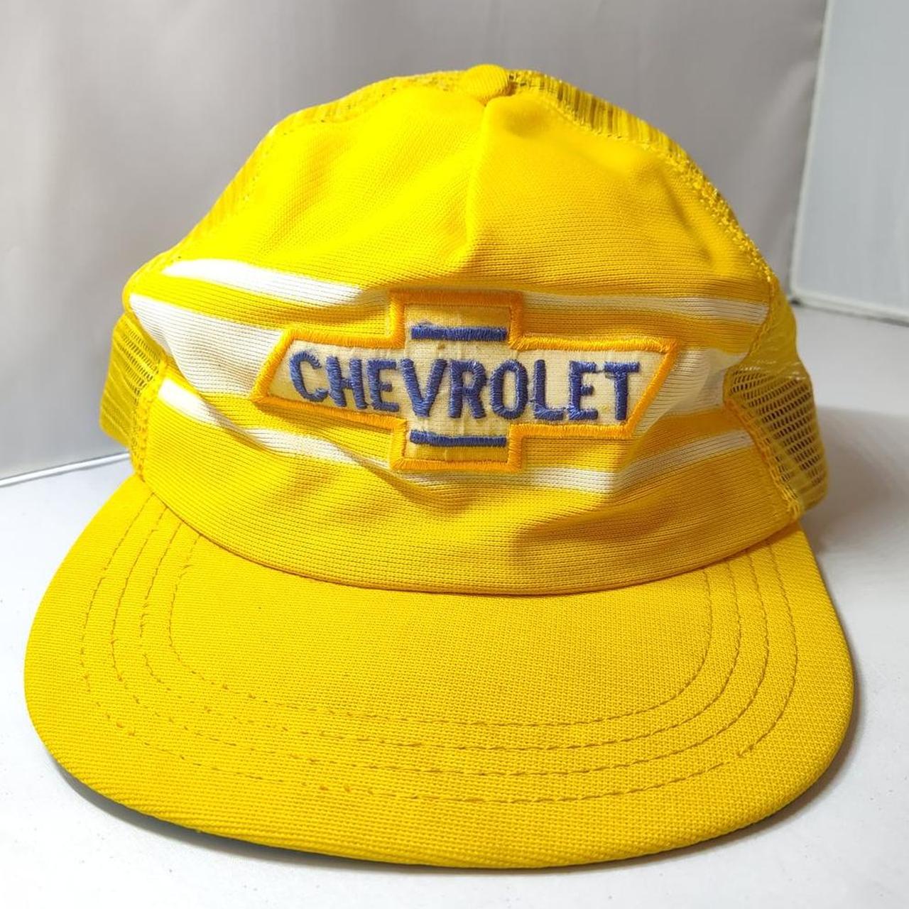 Vintage Chevrolet Chevy 3 Stripe Patch Logo Trucker... - Depop