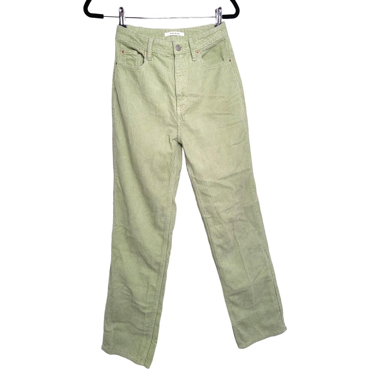 PacSun Women's Jeans - Green - 26" – Pacsun corduroy pants jeans pistachio 26 90s …