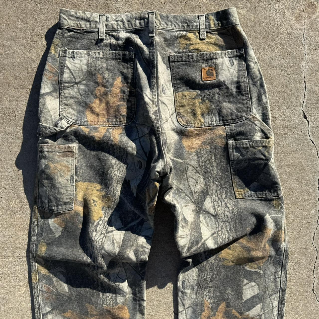 Vintage Camouflage Carhartt Carpenter Pants 90s Camo... Depop