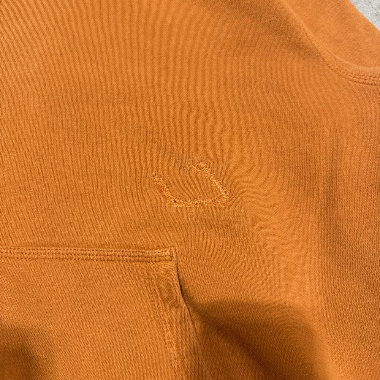 Burnt Orange Nike Center Swoosh Hoodie Y2K Center... - Depop