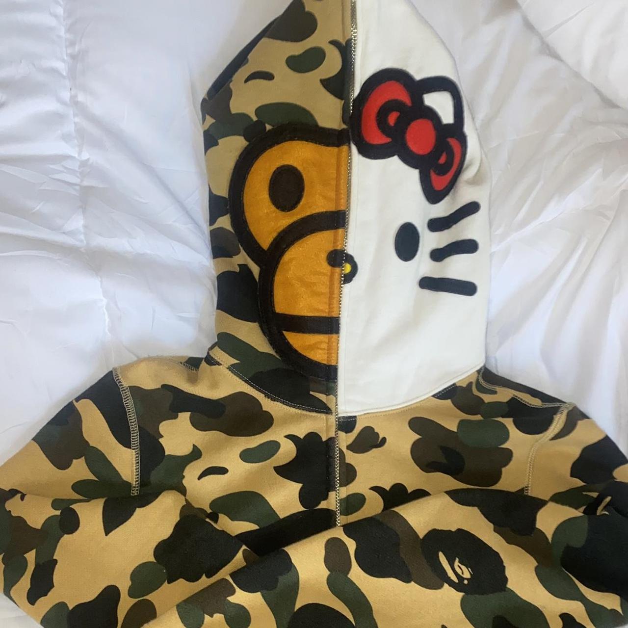 BAPE Women's Tan Hoodie | Depop