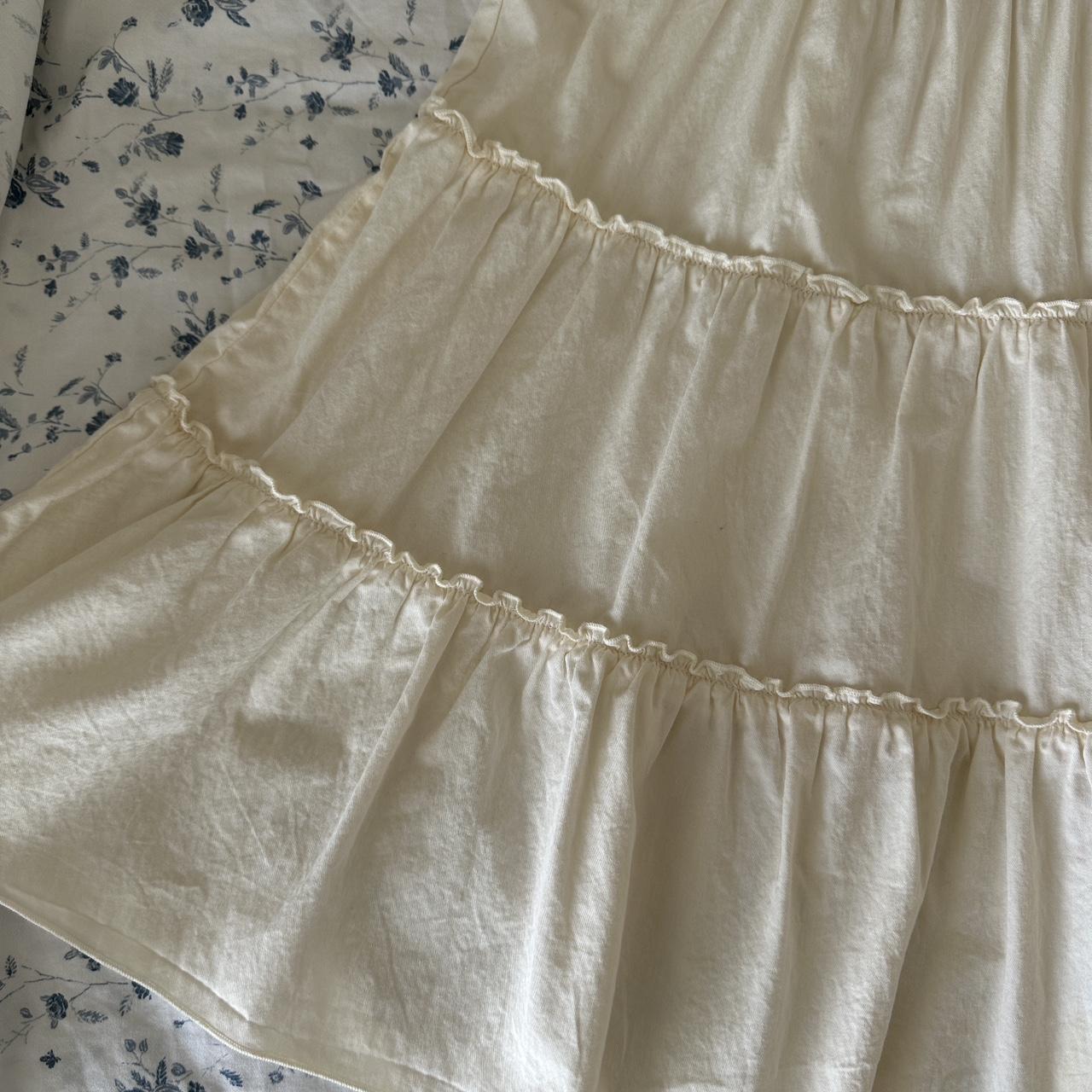 Brandy Melville Women's Cream Dress Depop