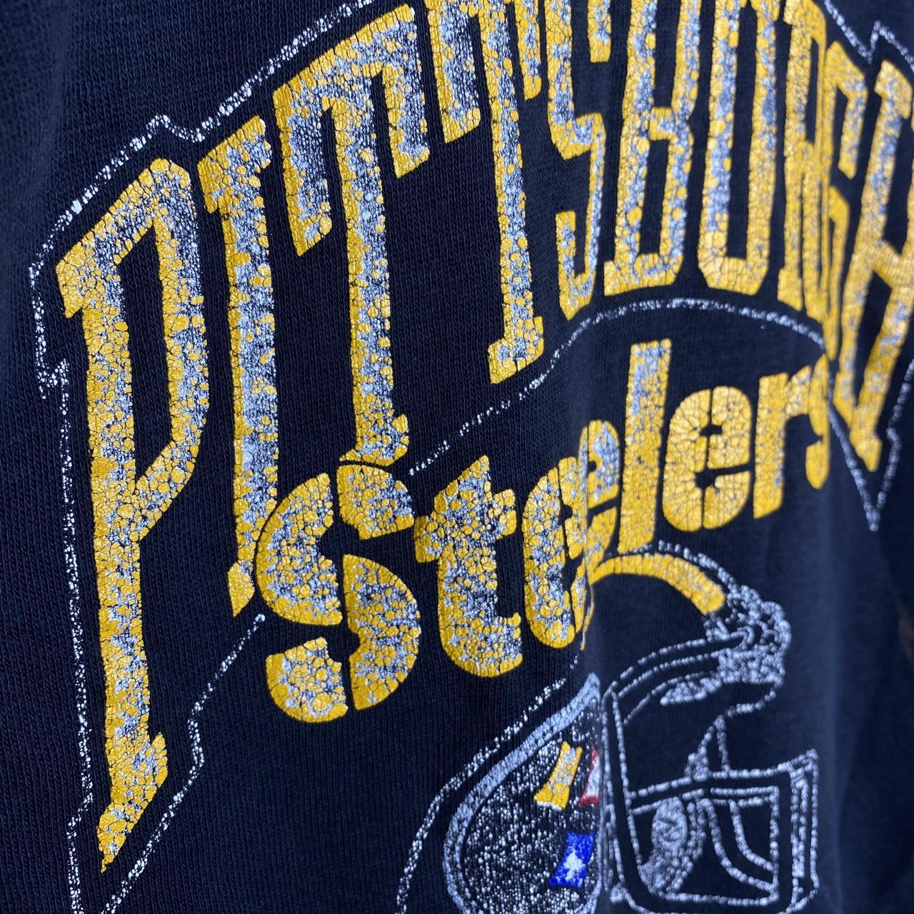 Vintage Pittsburgh Steelers Champion Blue Bar T-Shirt