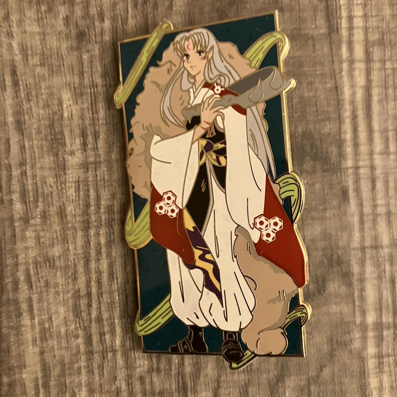 Sesshomaru Enamel Pin Gold Metal deals Inuyasha