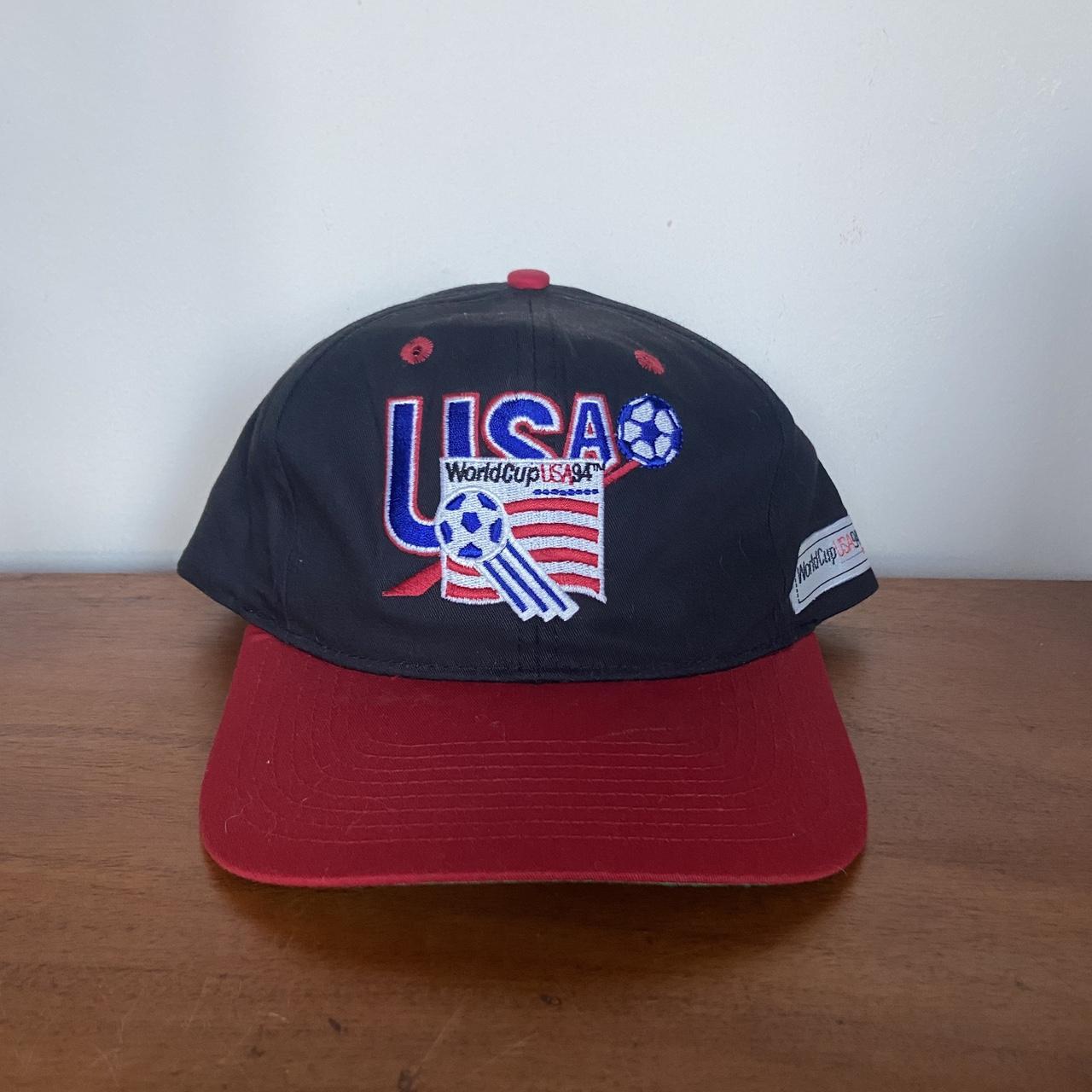 American Vintage Men's Red and Black Hat | Depop