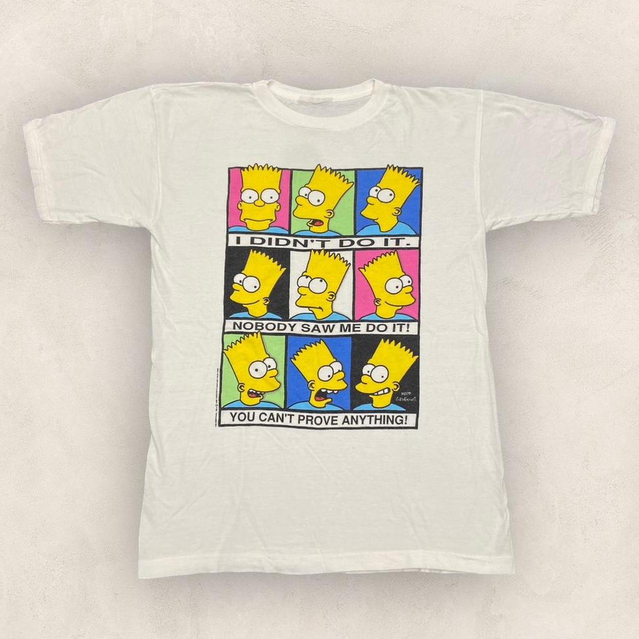 Vintage 90s USA The Simpsons Bart Simpson portraits... - Depop