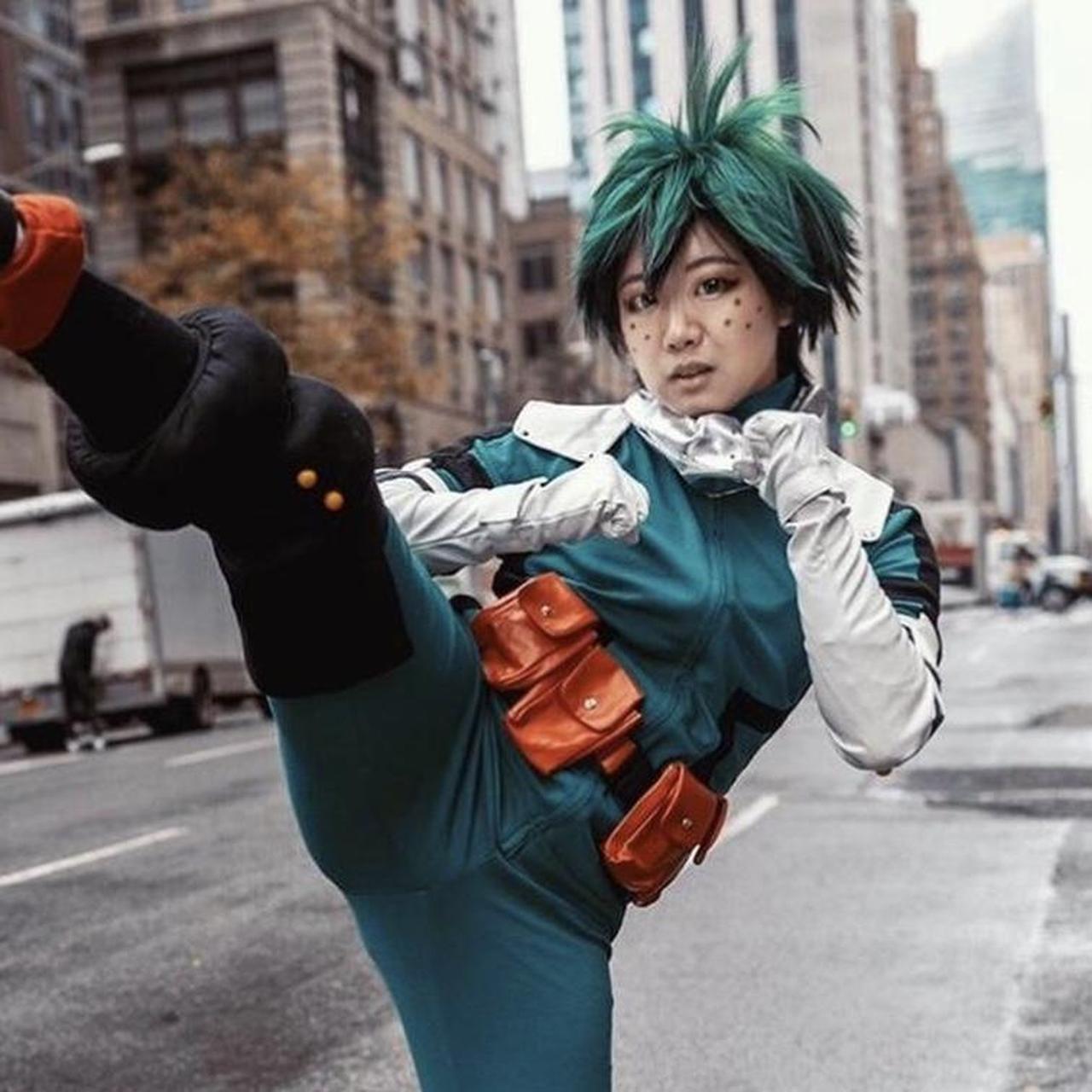 Deku from My Hero Academia wig! Only worn once, so... - Depop