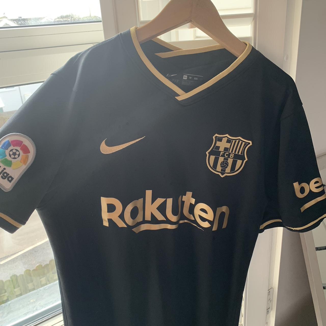 •Black And Gold FC Barcelona Shirt •Bought... - Depop
