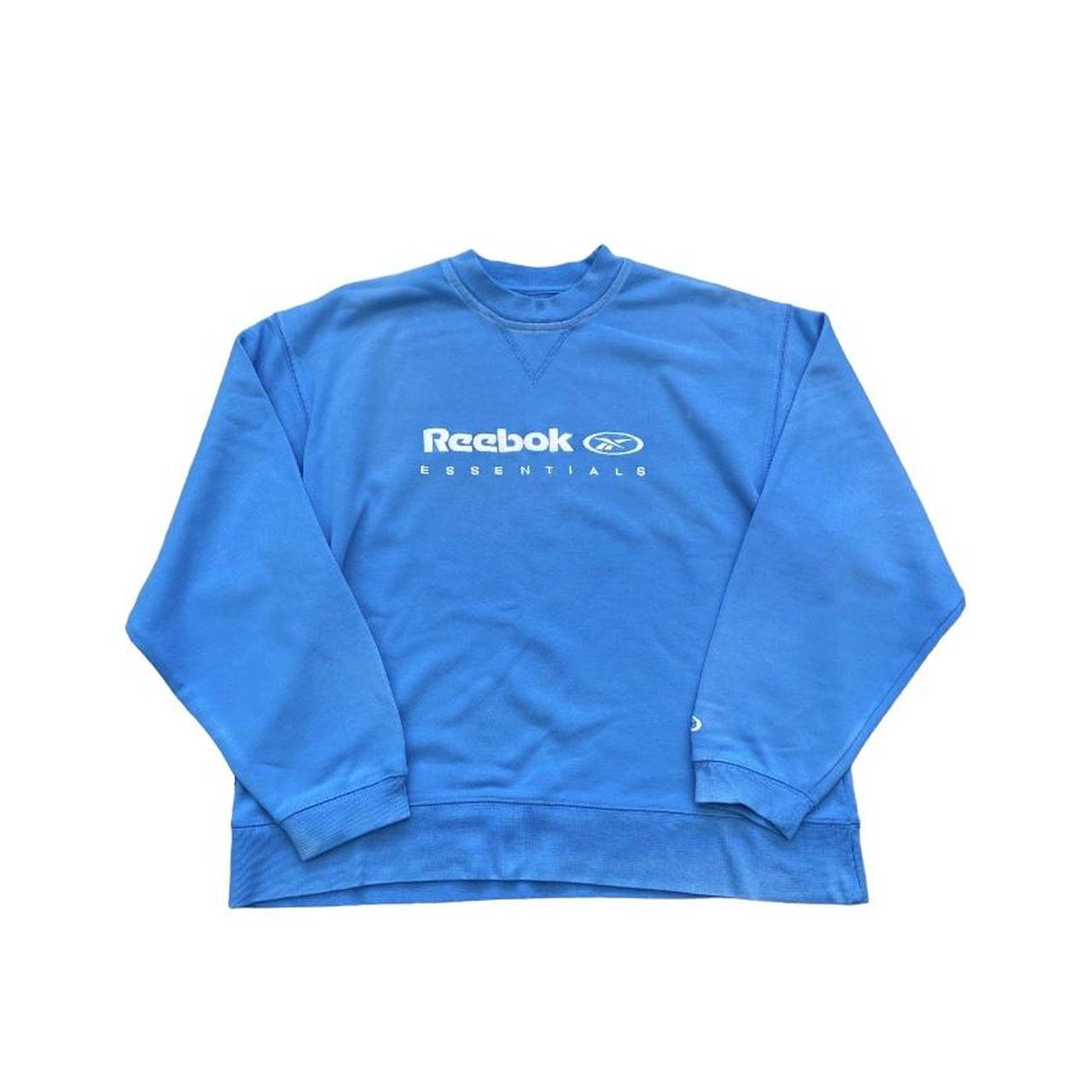 reebok vintage sweatshirt womens blue