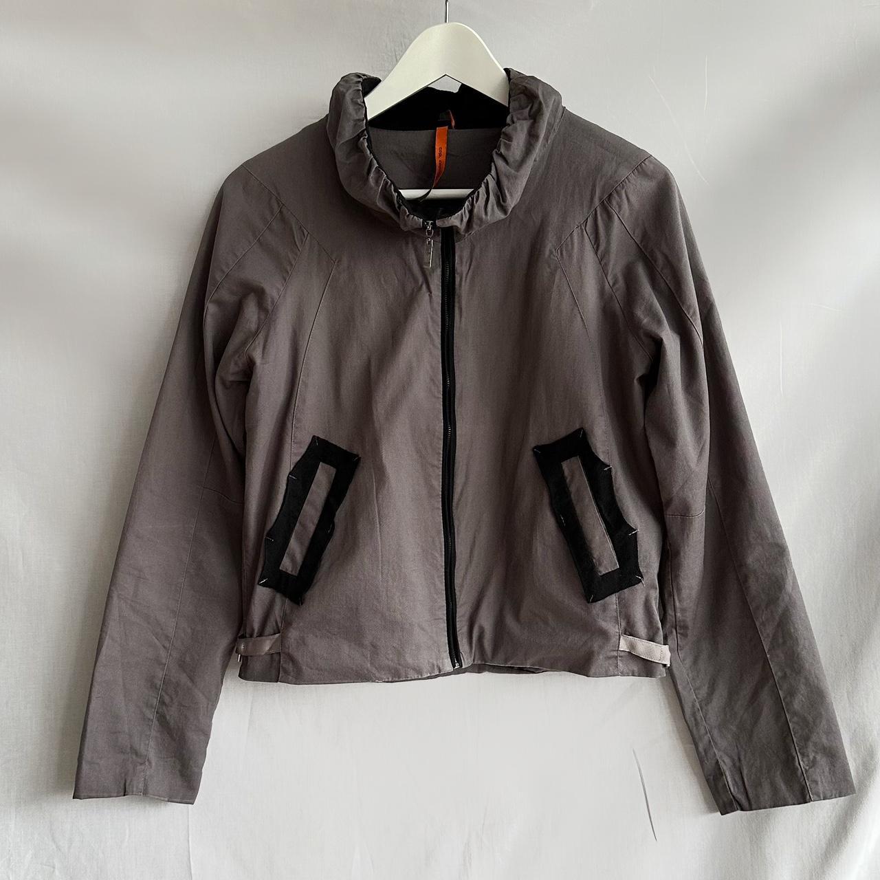 cop copine vintage grey jacket beautiful grey... - Depop