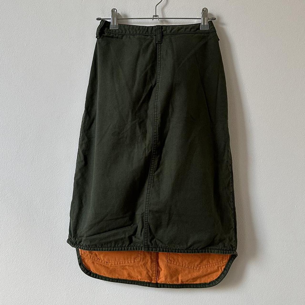 Walter Van Beirendonck Women's Khaki and Orange Skirt (3)