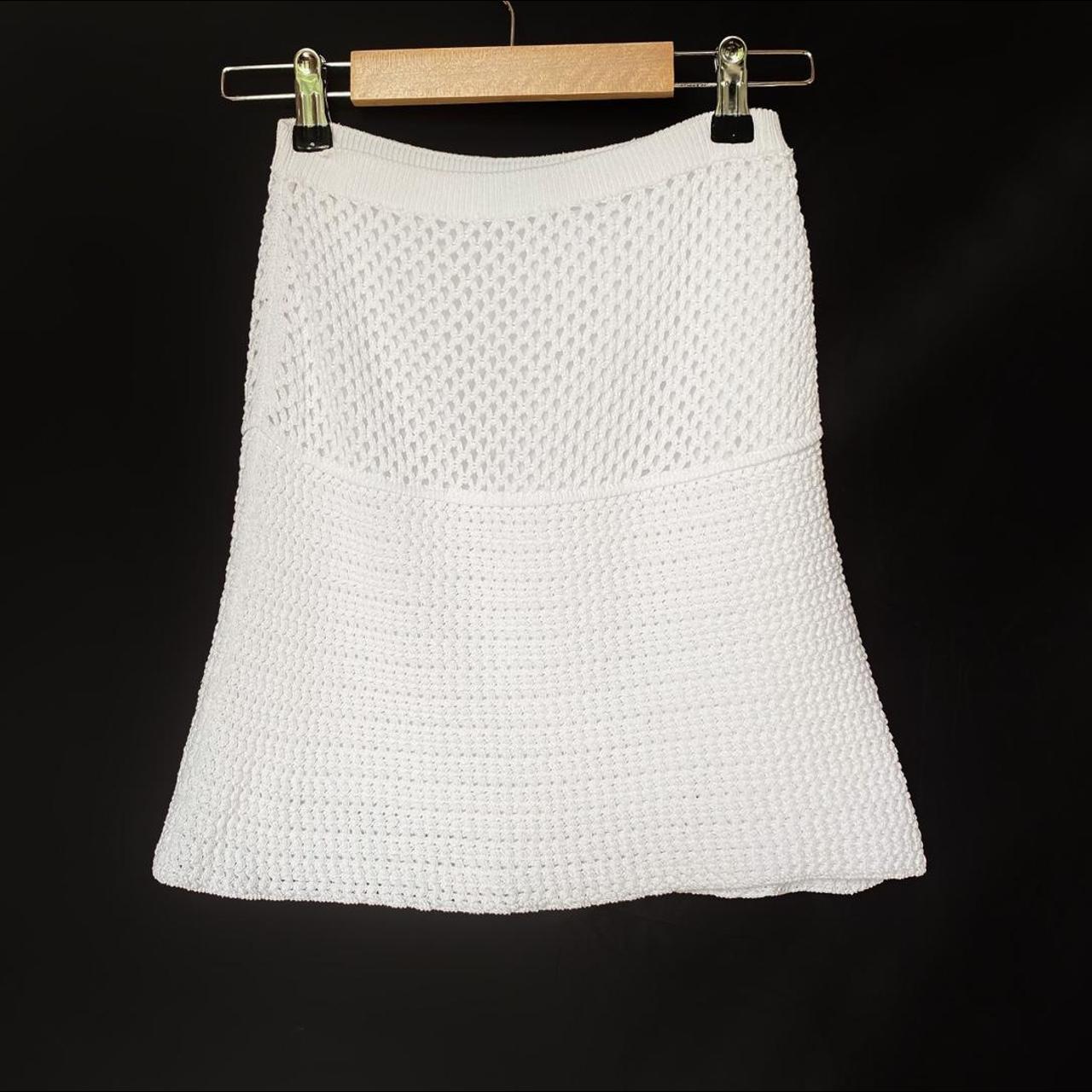 Prada crochet discount skirt