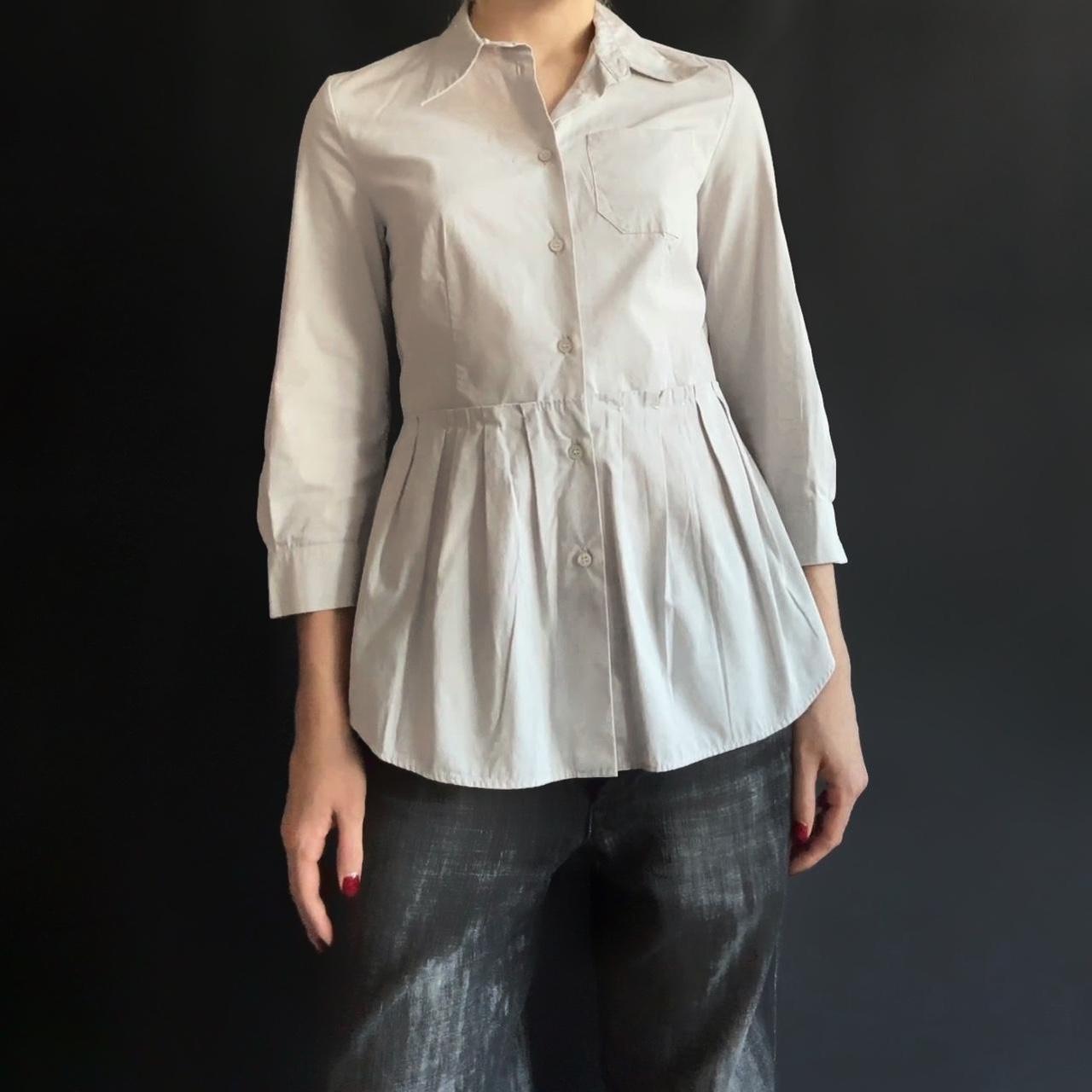 miu miu vintage light grey shirt , a beautiful...