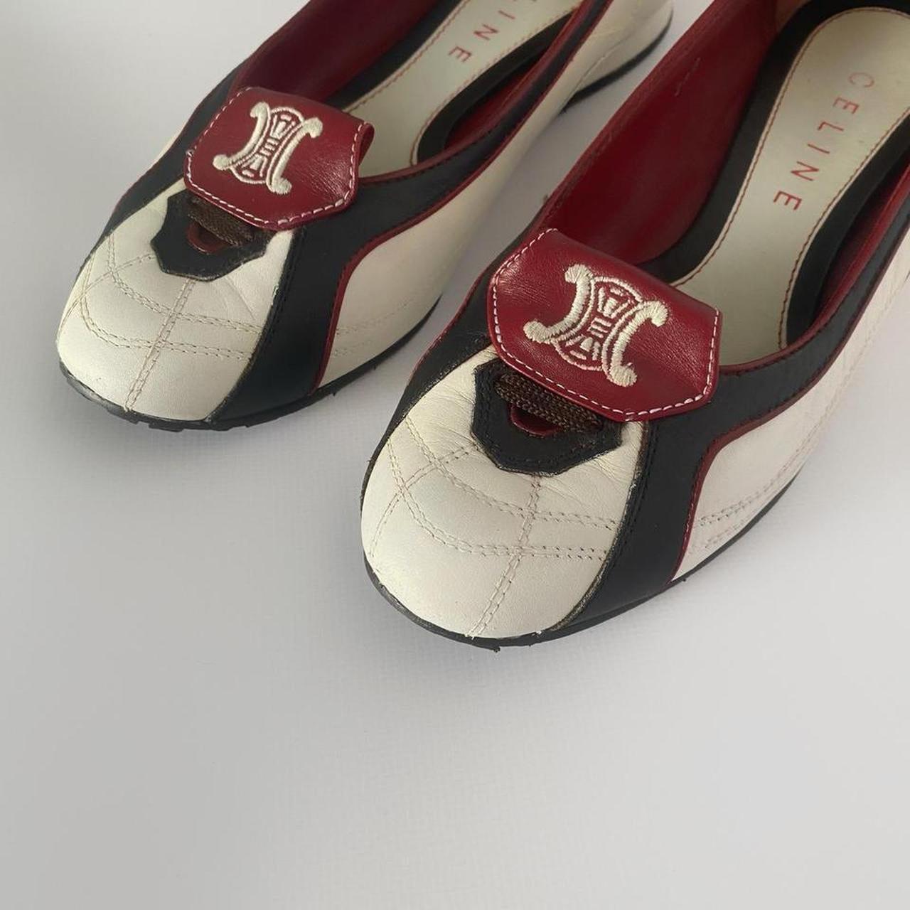 CELINE ♡ Vintage ♡ Valetta celine 2002 fifa world cup ballerina flats light | Depop