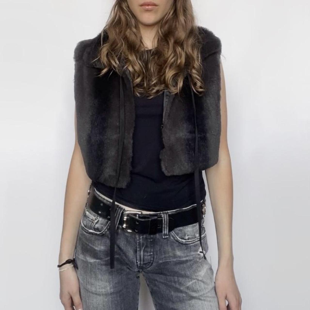 sportmax code vintage rabbit fur vest — gives me | Depop