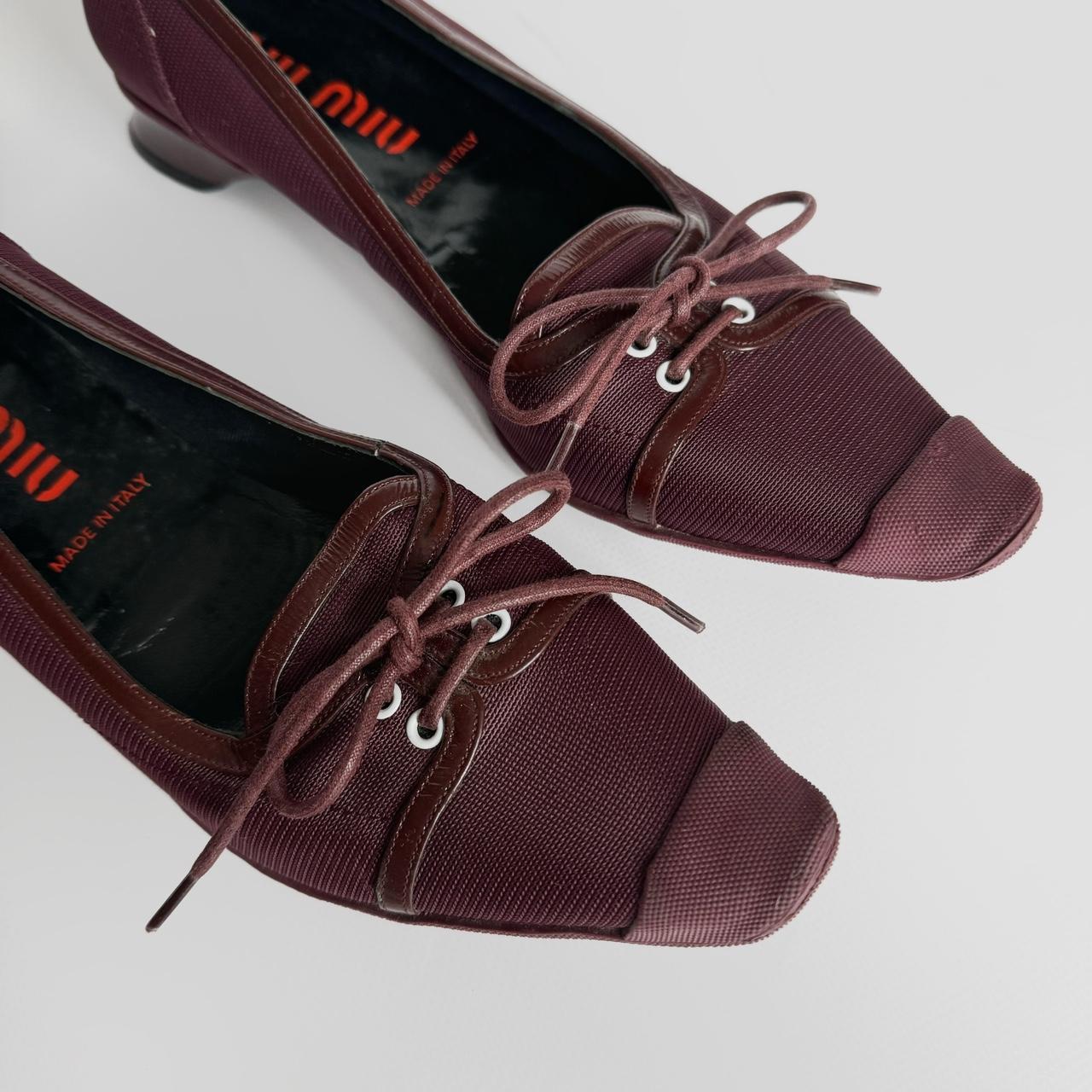 Miu Miu Women's Pumps - Burgundy/Red - US 7 – miu… - image 3