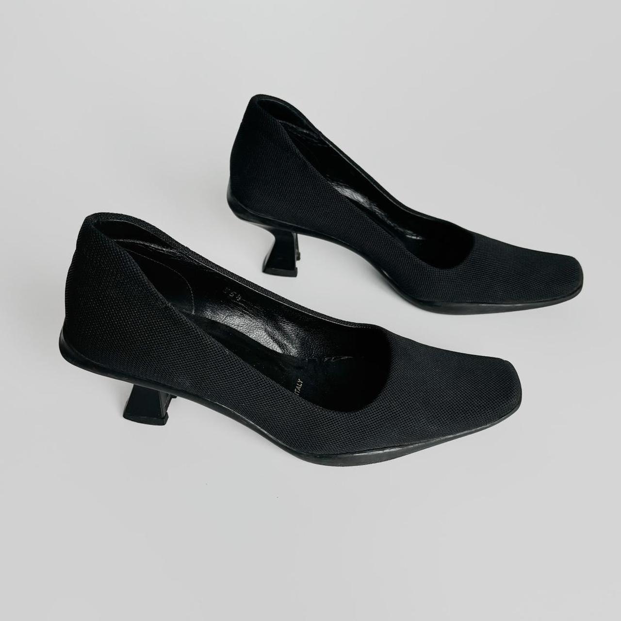 Kitten Heel Prada Black High Heels Prada Black Suede Heels Size 37