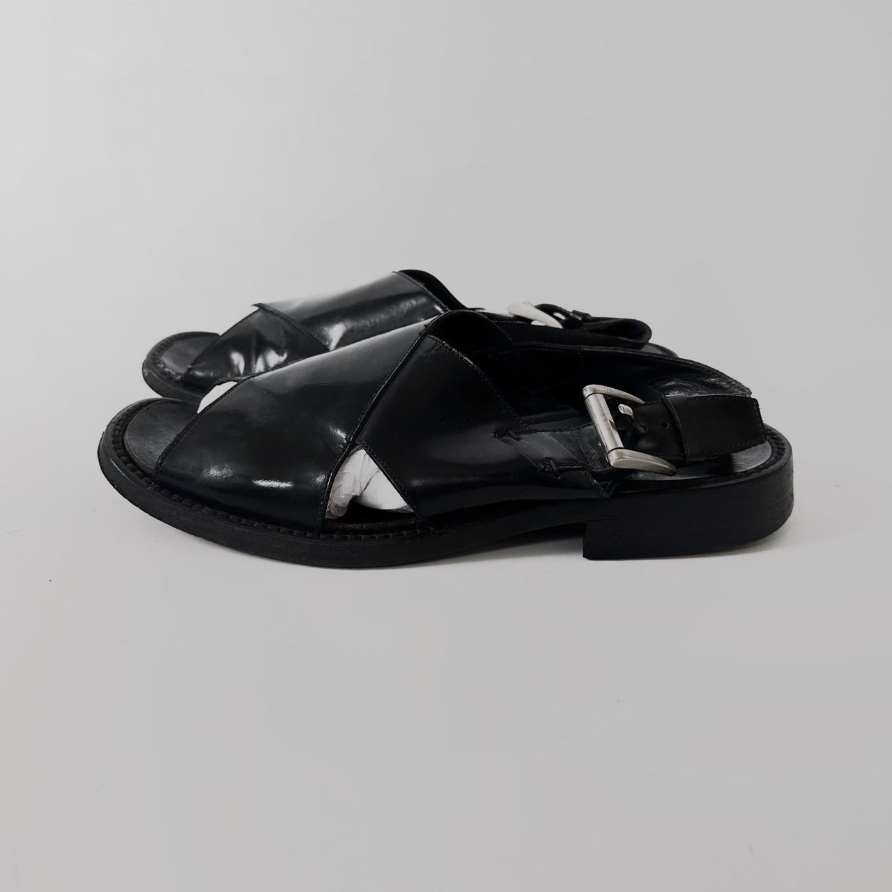 vintage 90s prada men's leather sandals | Depop