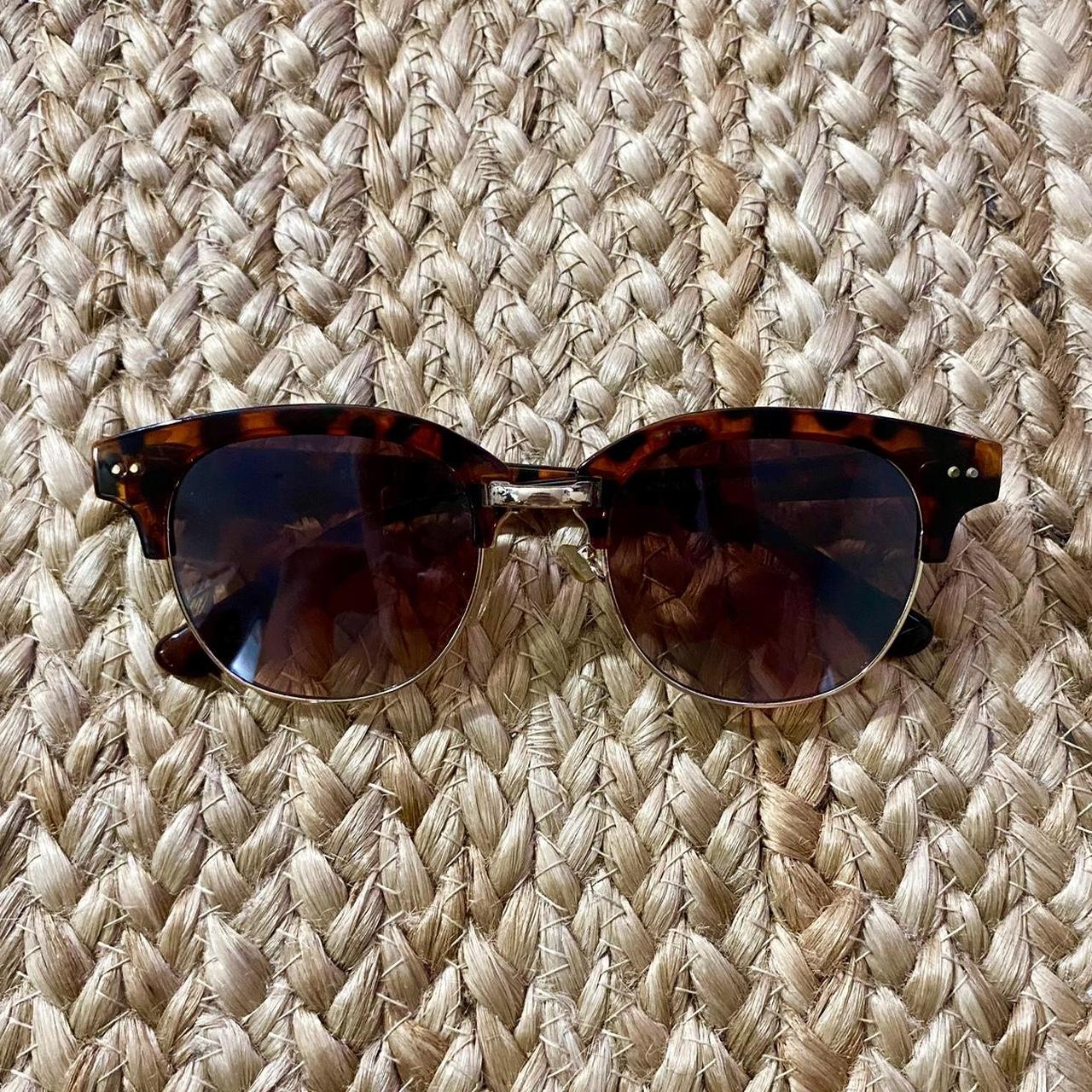 Retro Tortoise Shell Sunglasses 🕶️ Cute Brow Line Depop 