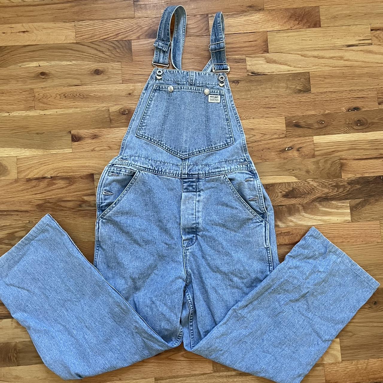 guess jeans overalls Depop