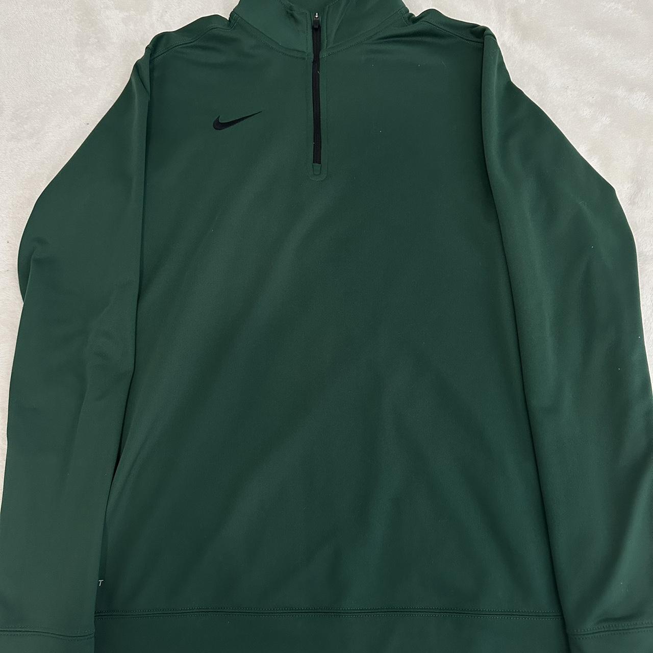 Nike Men's Dri-Fit deals Quarter-Zip Pullover Forest Green Men's Size Medium