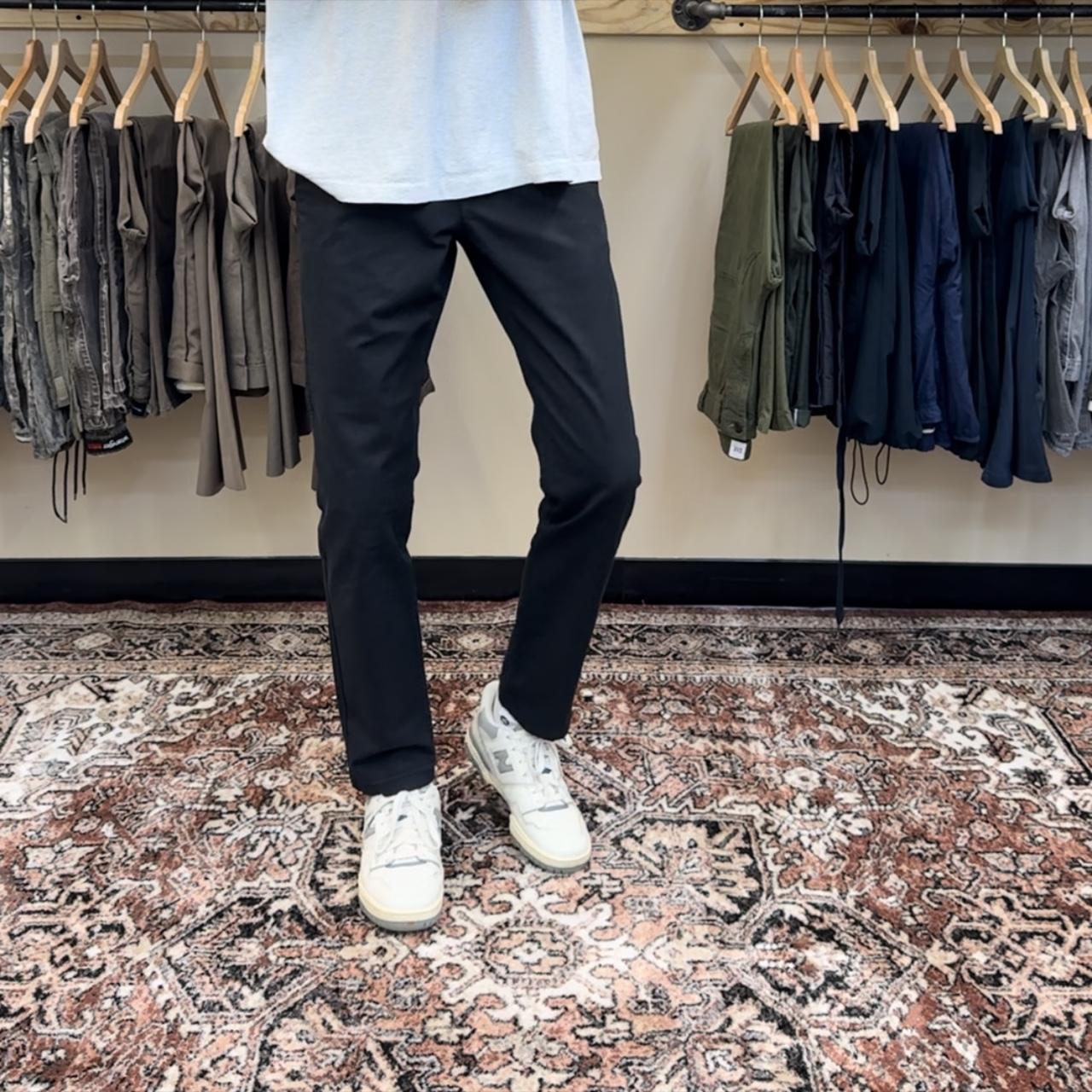 Men’s slim fit tech chino pants Black color way... Depop