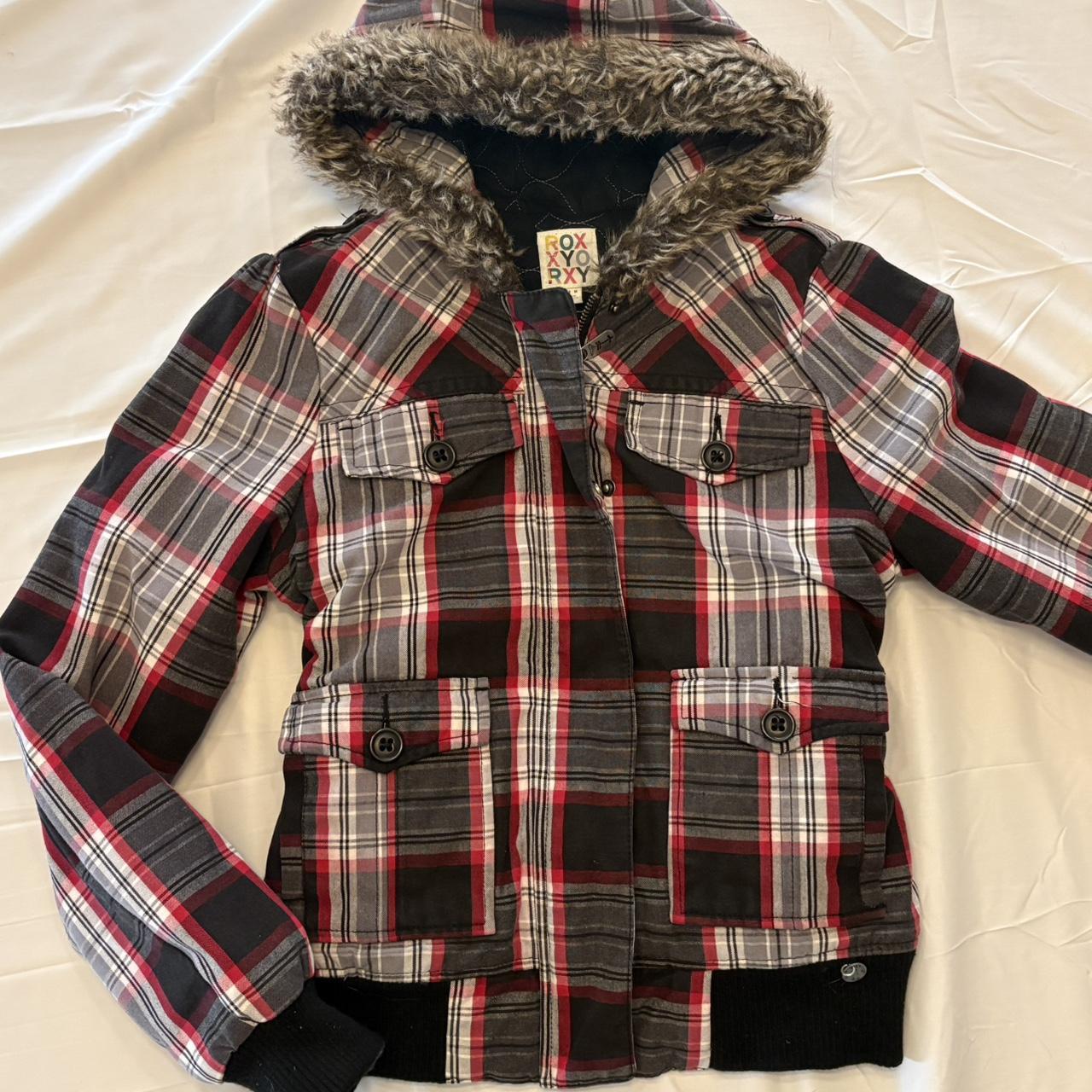 Roxy Women's Jacket - Multi/Red - S – Roxy red pl… - image 1