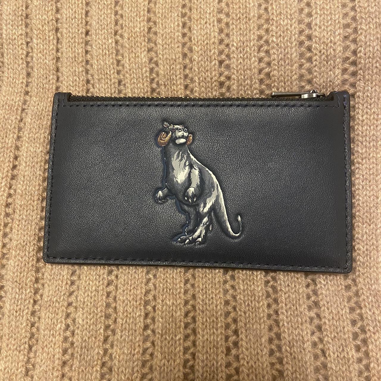 Coach black best sale panther wallet