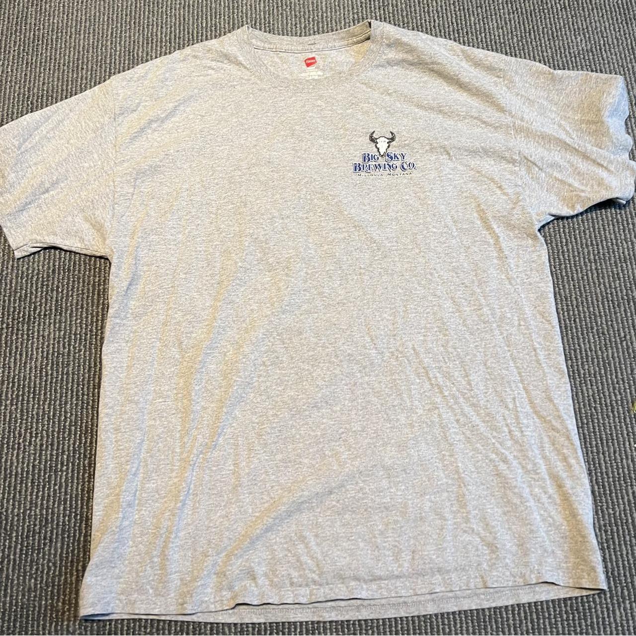 Hanes Men's Grey Tshirt Depop