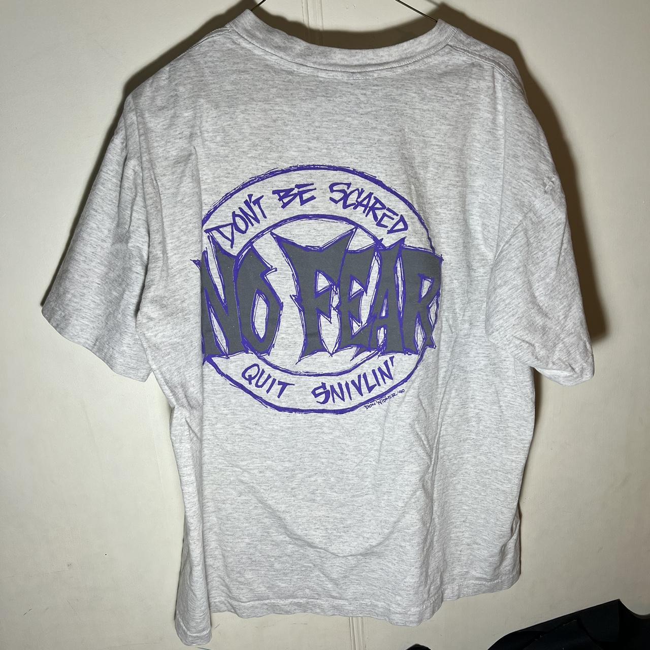 90s No Fear Gear sweatshirt Made in USA Size: XL - Depop