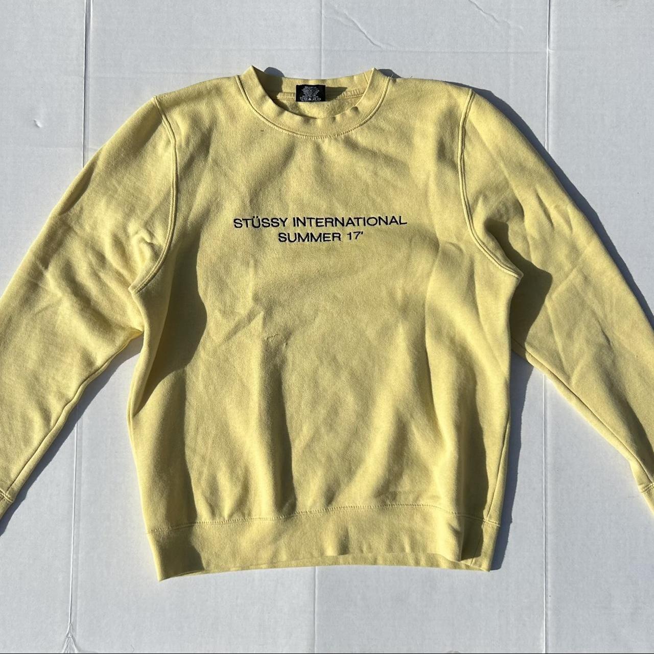 Stussy on sale yellow sweatshirt