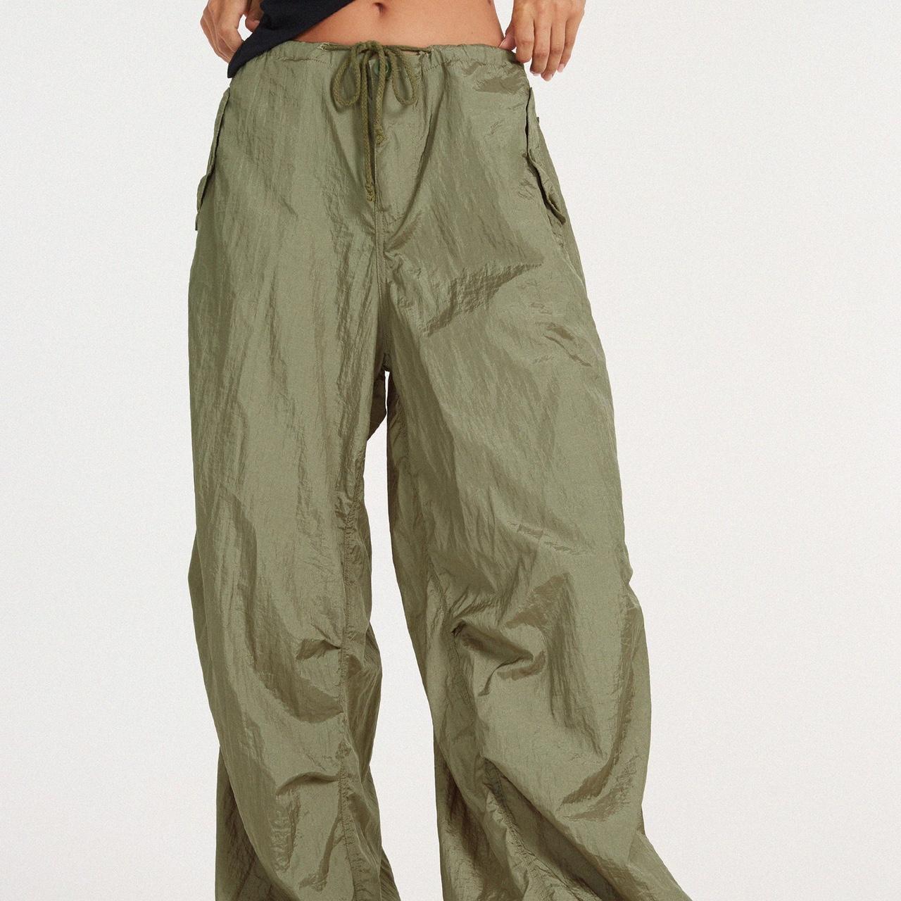 Motel rocks green parachute pants Brand new Never... Depop