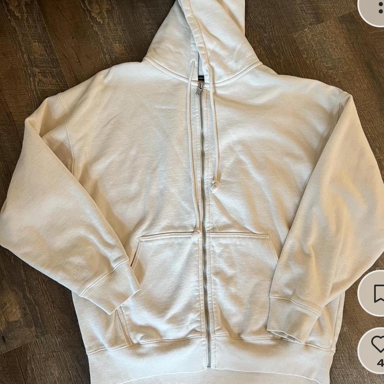Cream brandy zip up! Pretty oversized on me Nothing... Depop