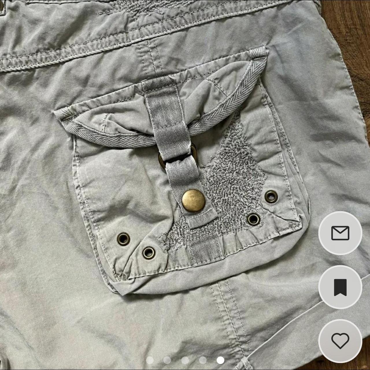 Y2K cargo shorts low rise cargo shorts with waist... Depop
