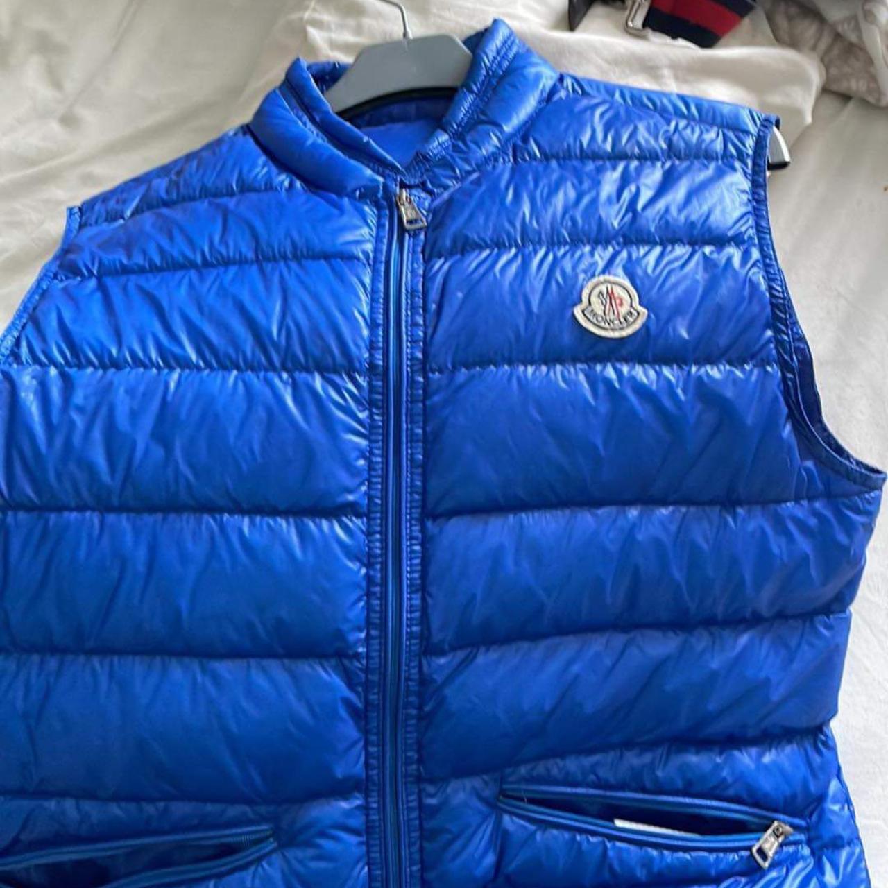 Moncler gilet on sale mens blue