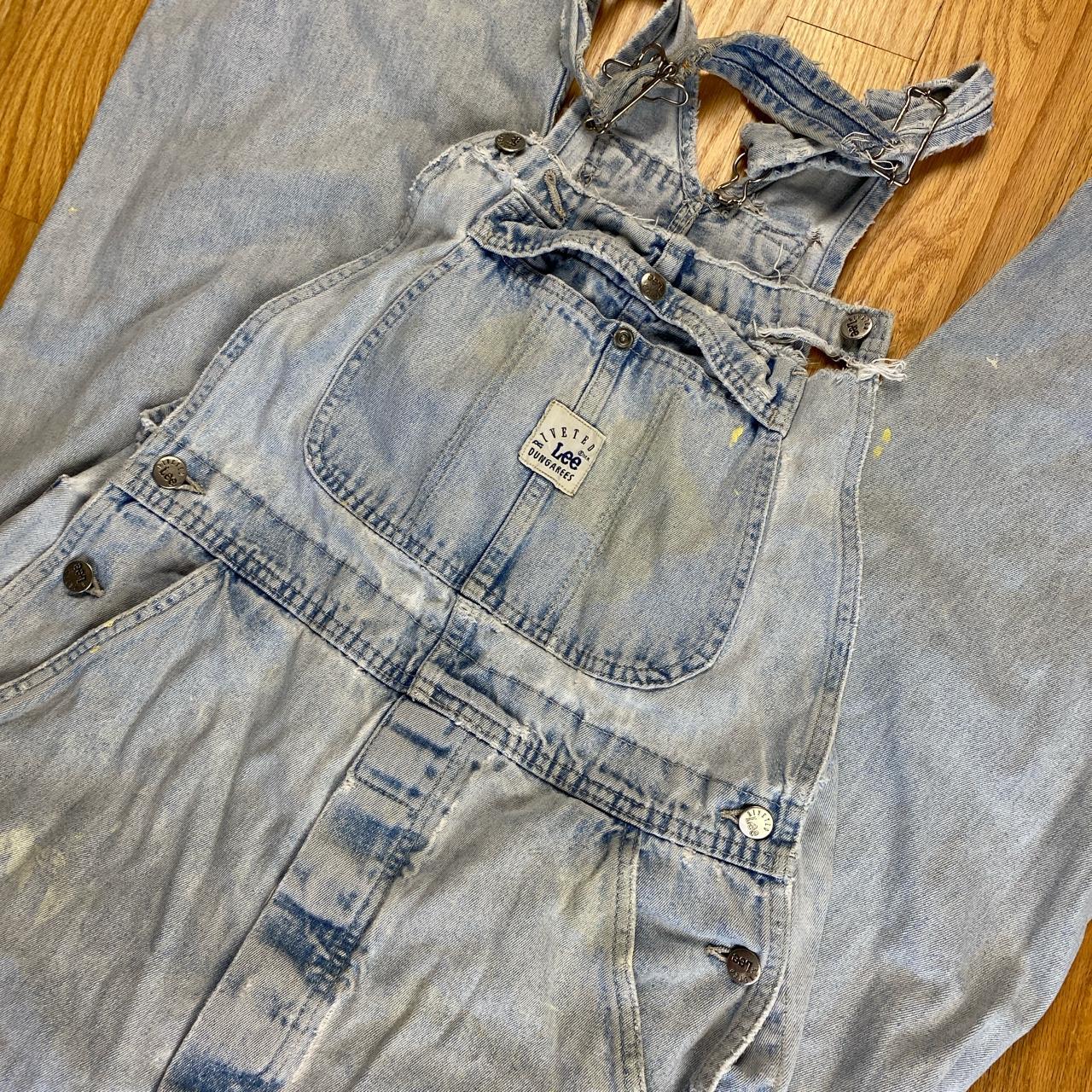 Vintage 90s Lee Denim Overalls 34x29.5 #vintage... - Depop