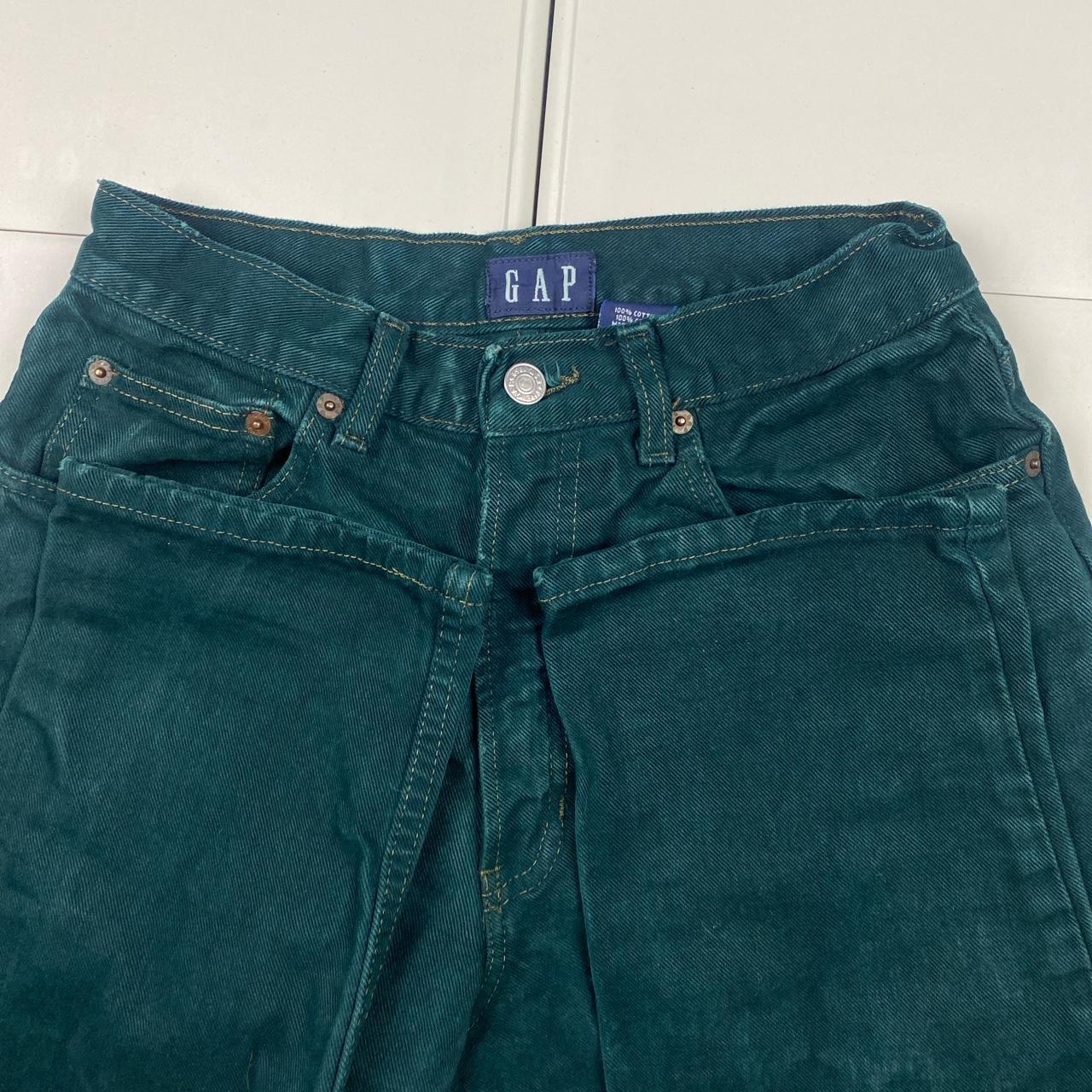 RARE Vintage 80s 90s GAP made in USA thick green... - Depop